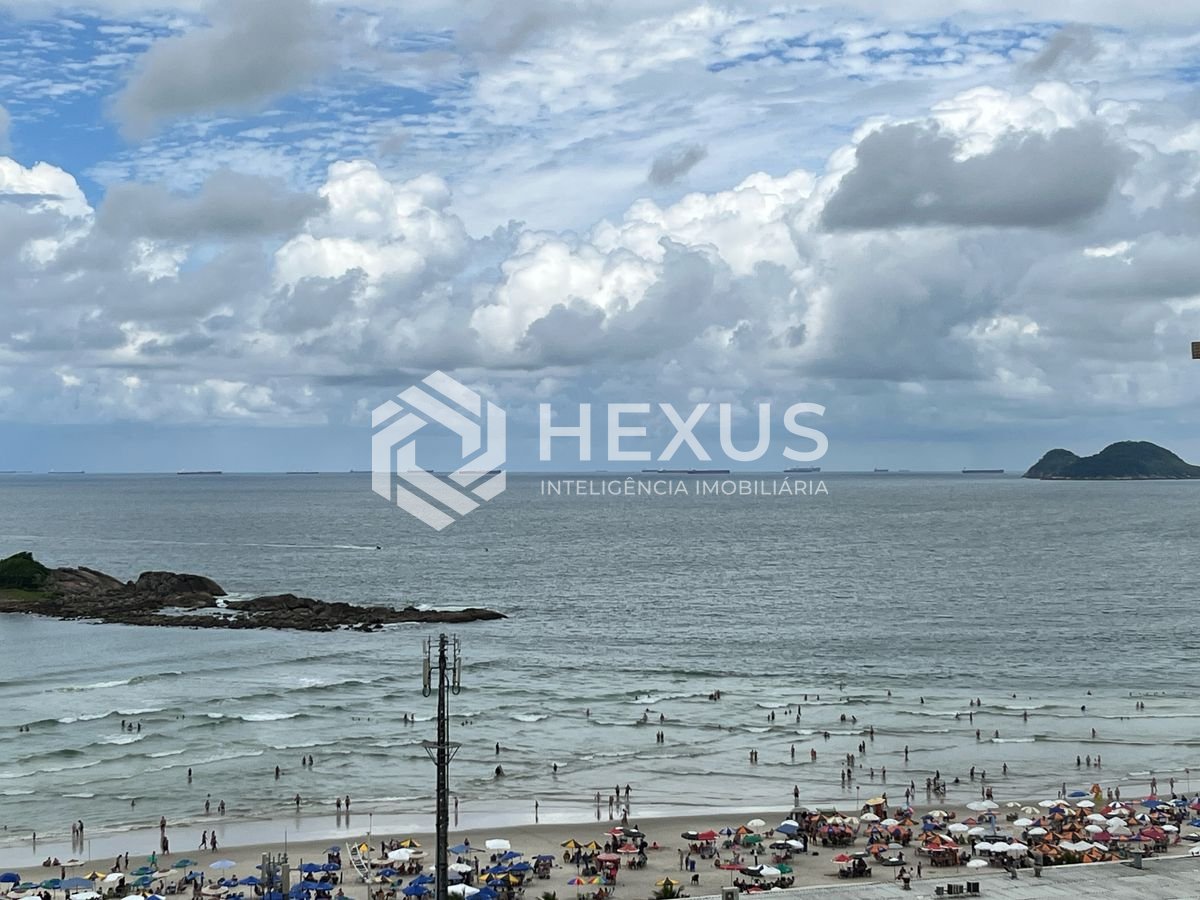 Foto 5 de Apartamento com vista mar na beira mar da Praia das Pitangueiras, Guarujá