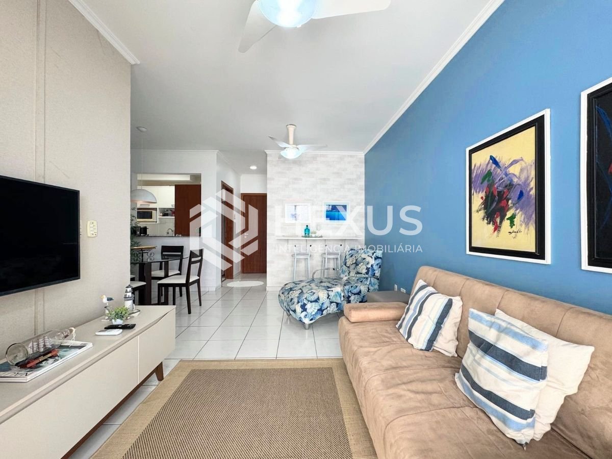 Foto 4 de Apartamento com varanda vista mar e lazer na beira mar da Praia do Tombo, Guaruja