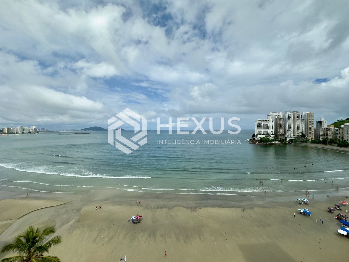 Foto 4 de Apartamento reformado frente mar com varanda gourmet e lazer na Praia das Asturias, Guaruja