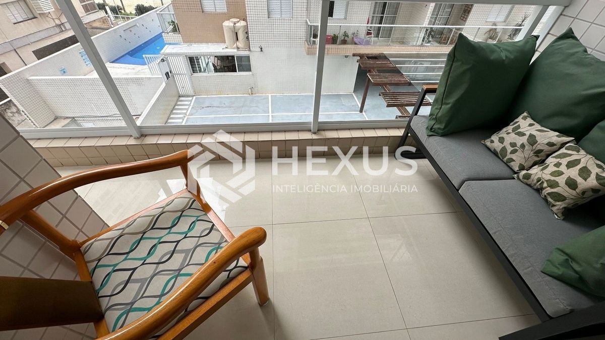 Foto 3 de Apartamento frente mar com varanda gourmet e lazer na Praia das Asturias, Guaruja