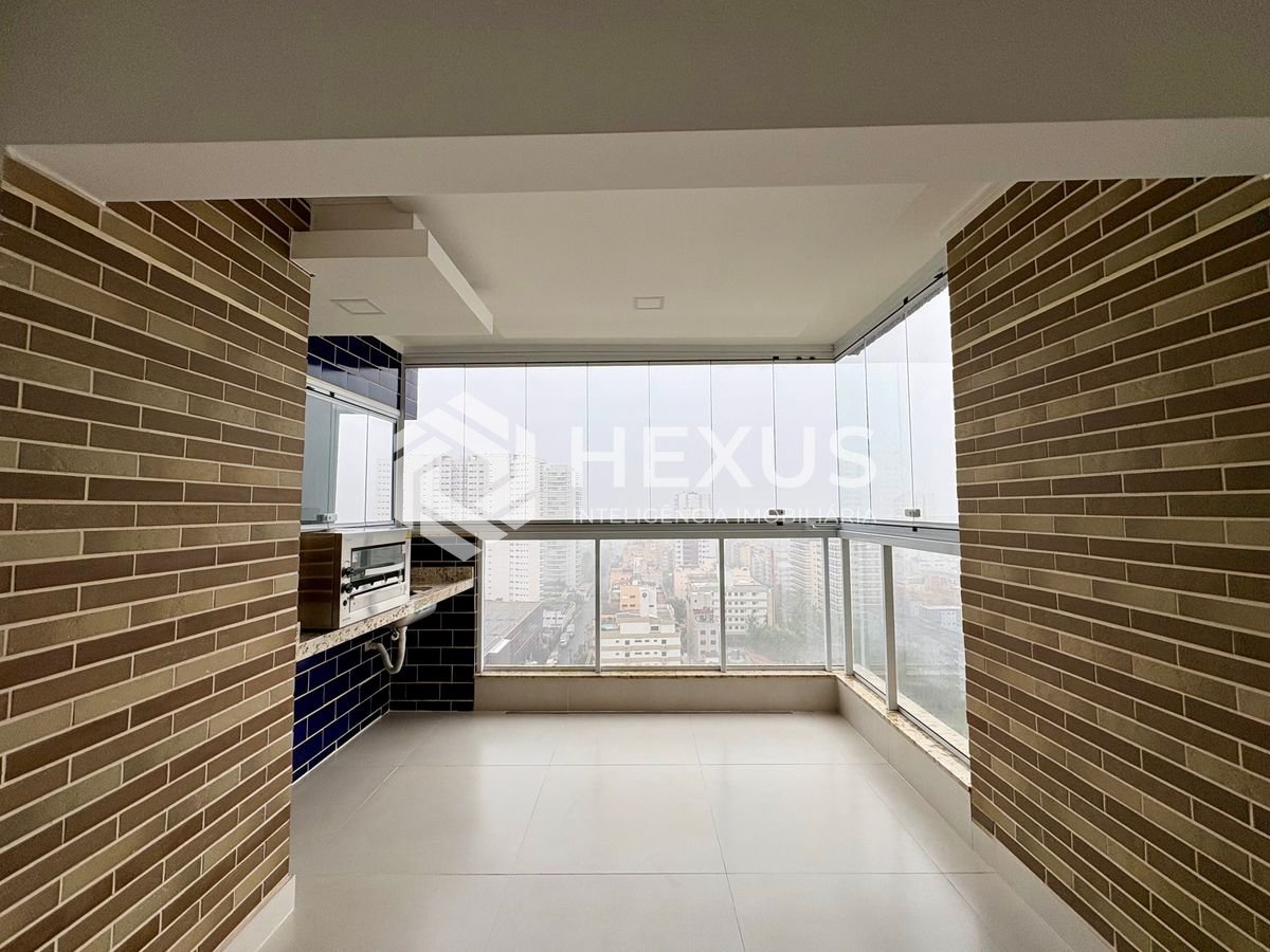 Foto 4 de Apartamento com varanda gourmet e lazer na Praia da Enseada, Guarujá