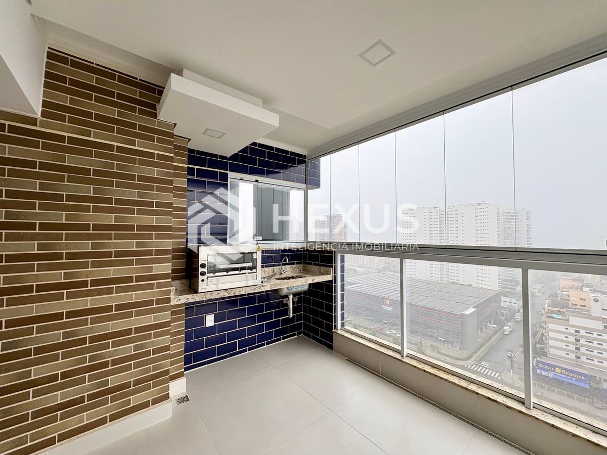 Foto 5 de Apartamento com varanda gourmet e lazer na Praia da Enseada, Guarujá