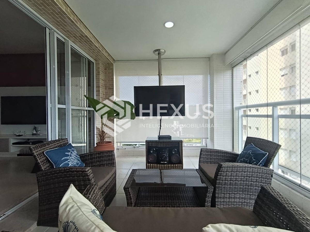 Foto 3 de Apartamento com varanda gourmet vista mar e lazer na Praia da Enseada, Guarujá