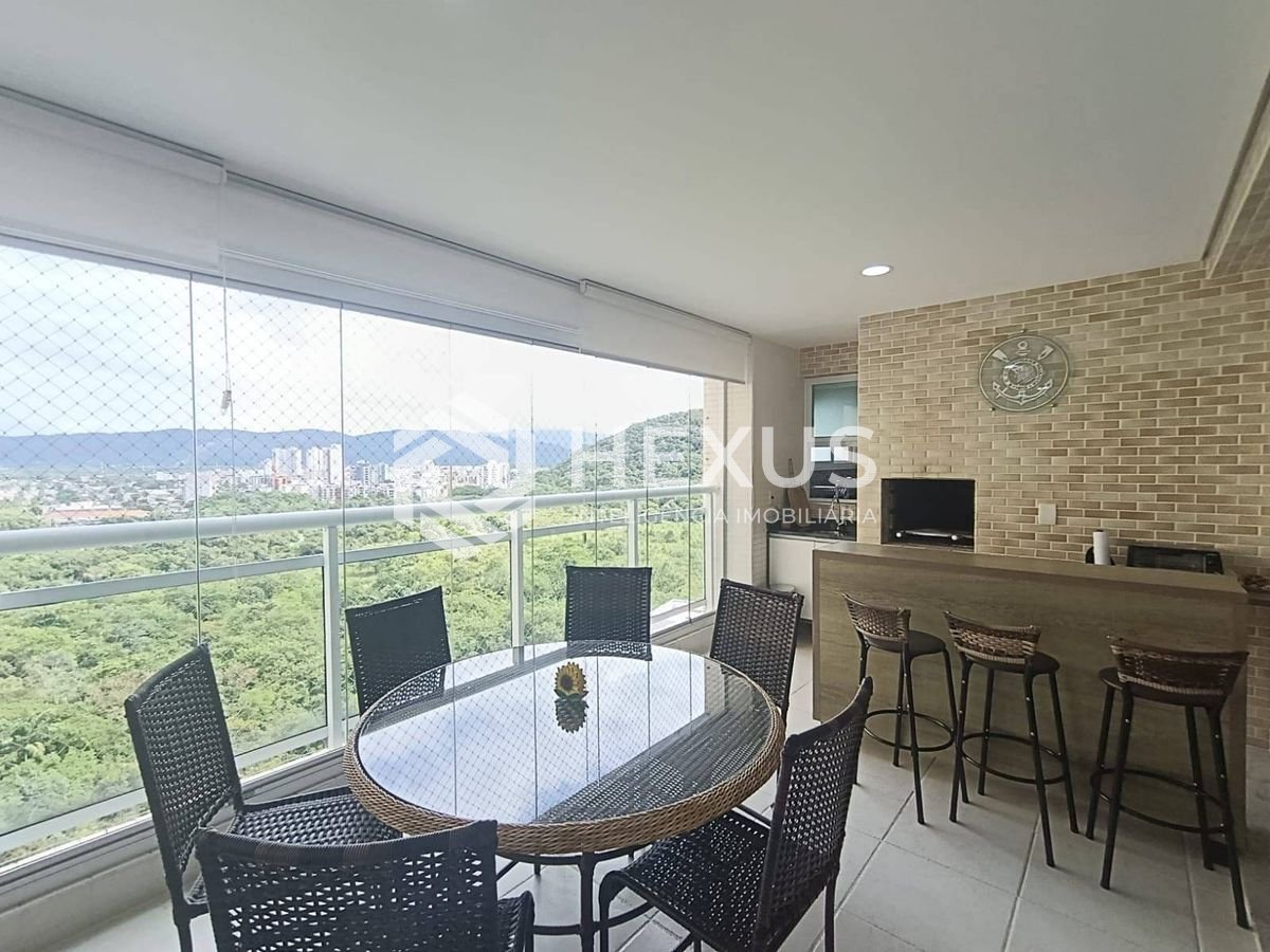 Foto 4 de Apartamento com varanda gourmet vista mar e lazer na Praia da Enseada, Guarujá