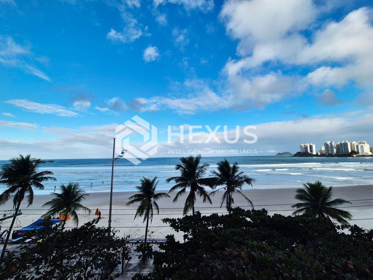 Foto 5 de Apartamento reformado frente mar com varanda vista mar nas Pitangueiras, Guarujá