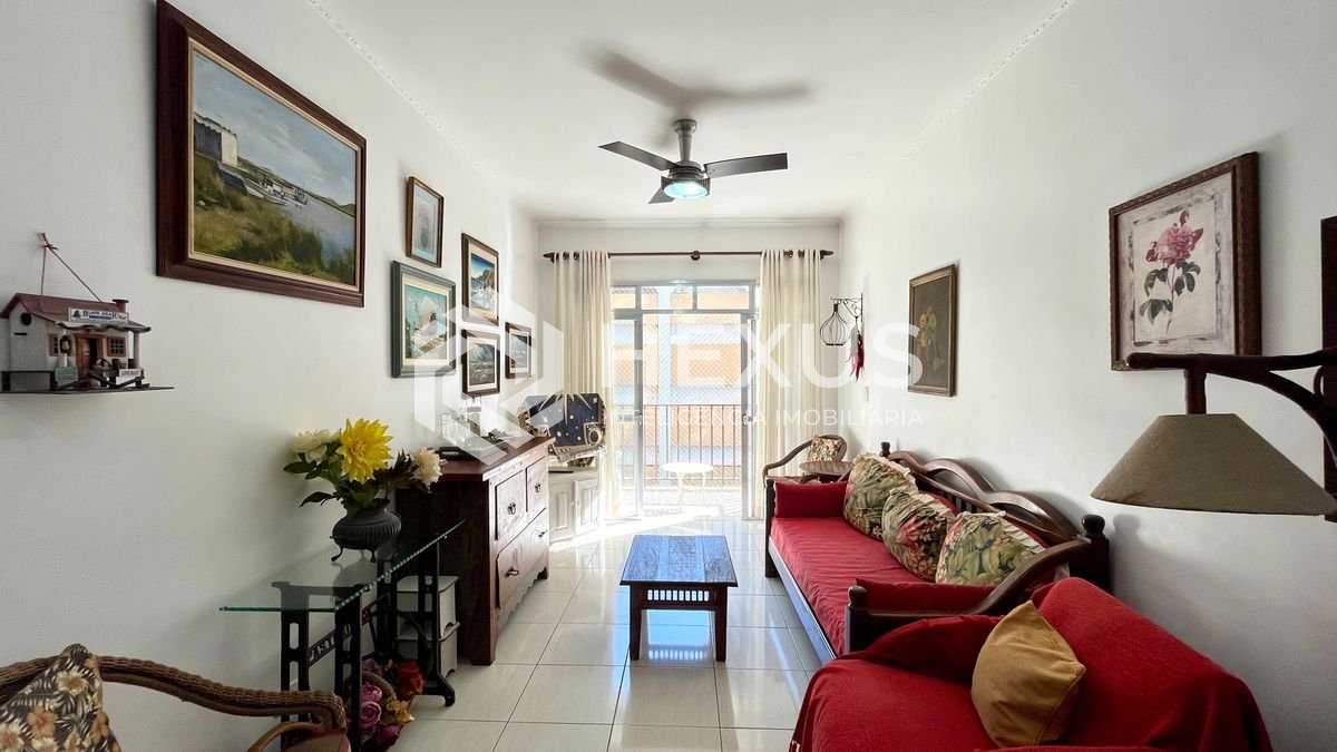 Foto 3 de Apartamento com varanda vista mar na beira mar da praia nas Pitangueiras, Guarujá