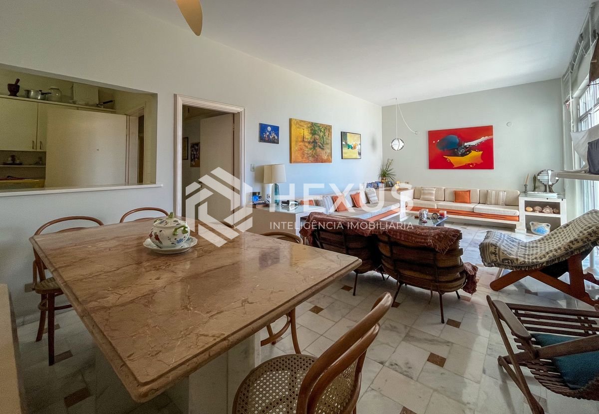 Foto 4 de Apartamento frente mar com varanda vista mar na Praia das Pitangueiras, Guarujá