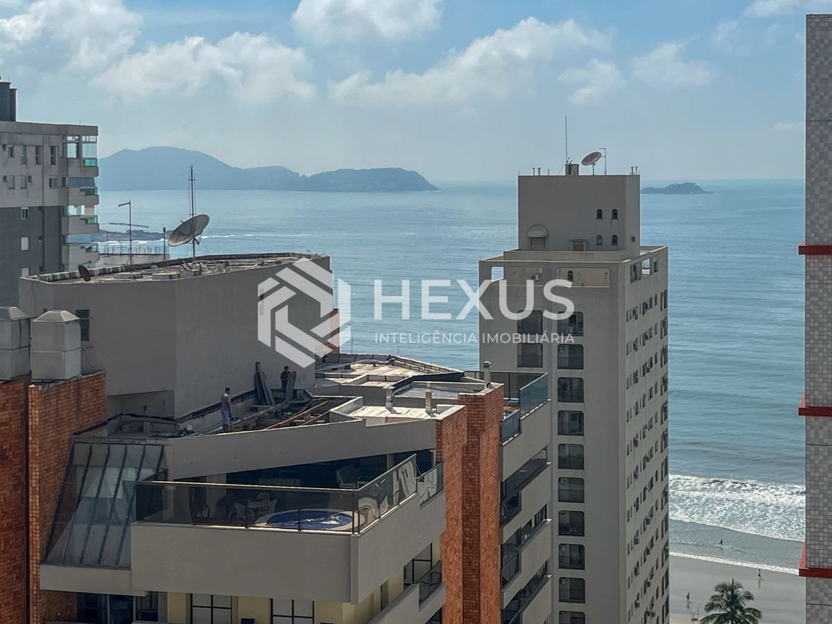 Foto 5 de Apartamento com varanda gourmet vista mar e lazer na beira mar da Praia das Astúrias, Guarujá