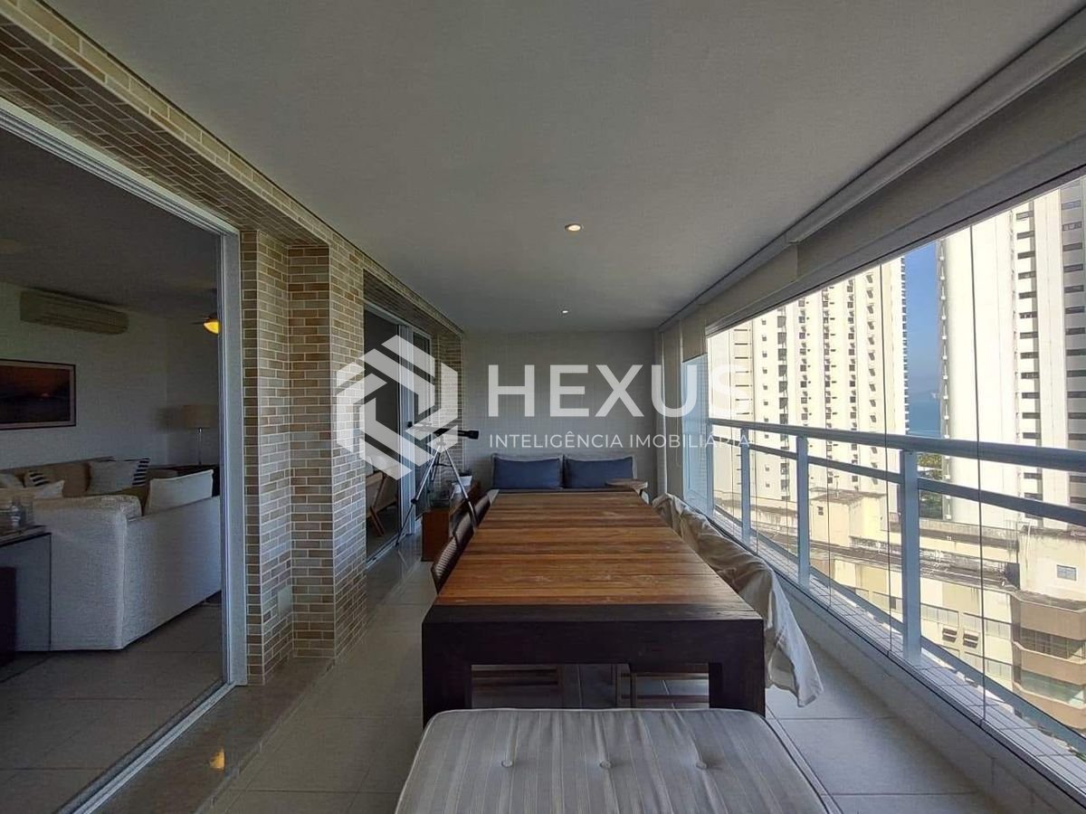 Foto 3 de Apartamento com varanda gourmet vista mar e lazer na Praia da Enseada, Guarujá