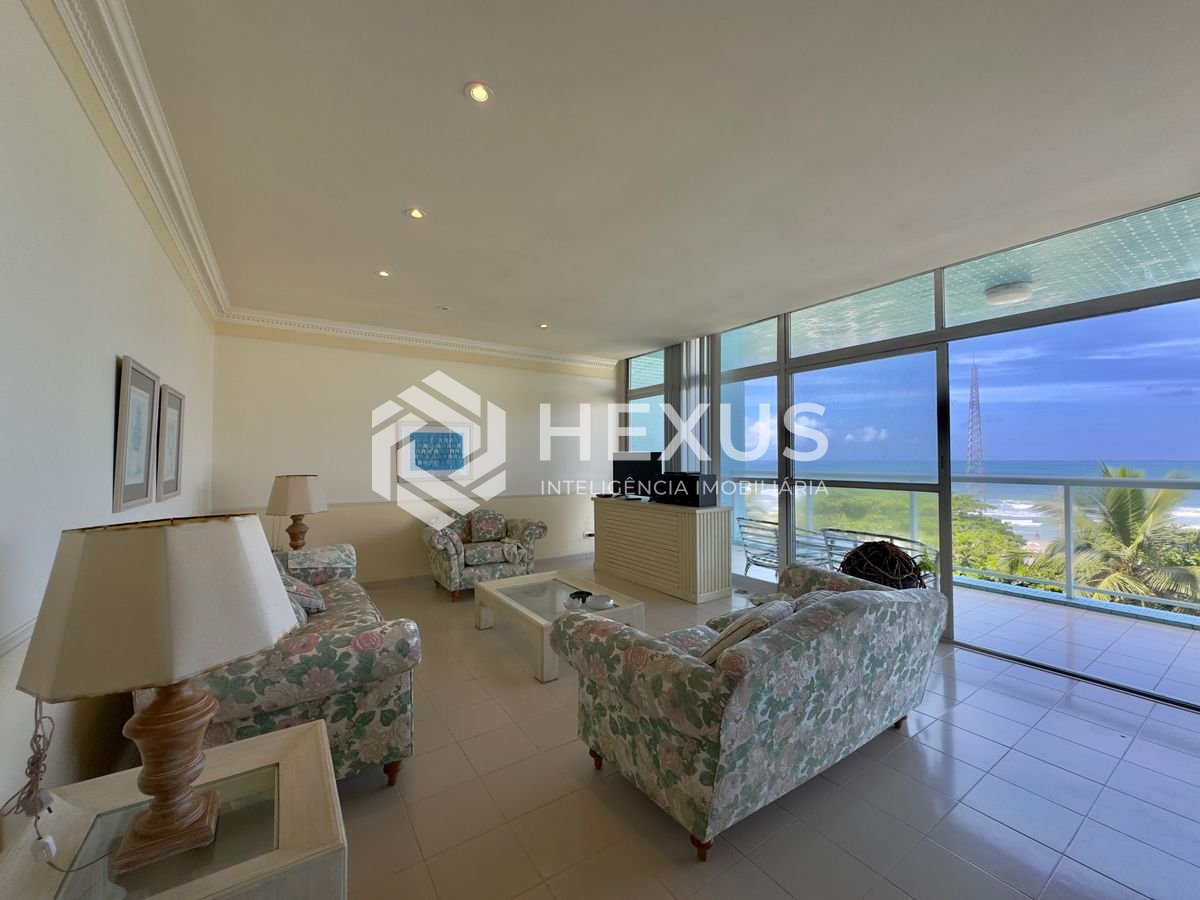 Foto 5 de Apartamento frente mar com varanda na Praia das Pitangueiras, Guarujá