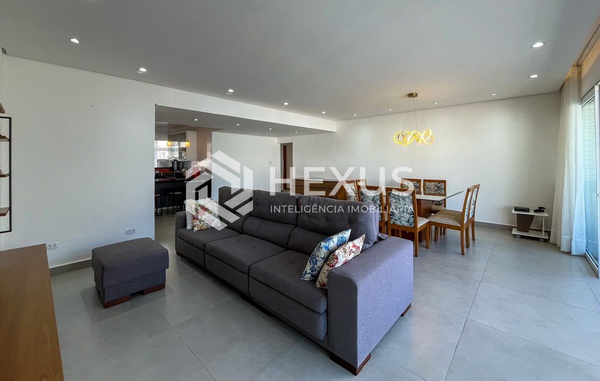Foto 5 de Apartamento reformado com varanda gourmet vista mar a 1 quadra mar da praia nas Pitangueiras, Guarujá