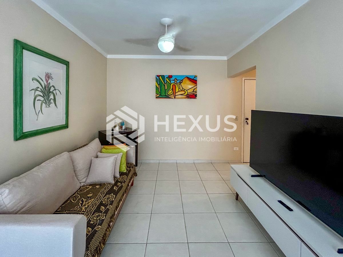 Foto 3 de Apartamento com varanda a 450 metros da praia no Jardim Astúrias, Guarujá