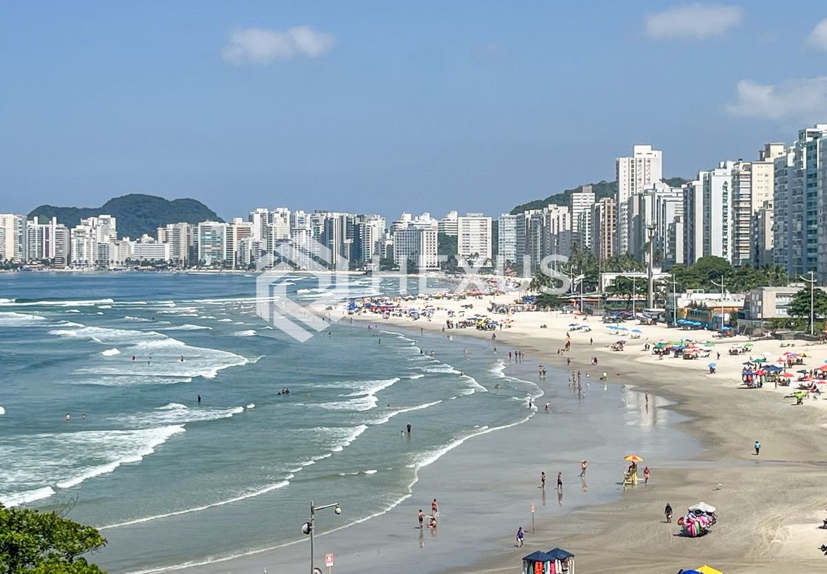 Foto 2 de Apartamento frente mar com varanda vista mar e lazer nas Pitangueiras, Guarujá