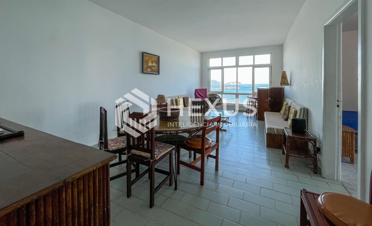 Foto 5 de Apartamento frente mar com vista mar nas Pitangueiras, Guarujá