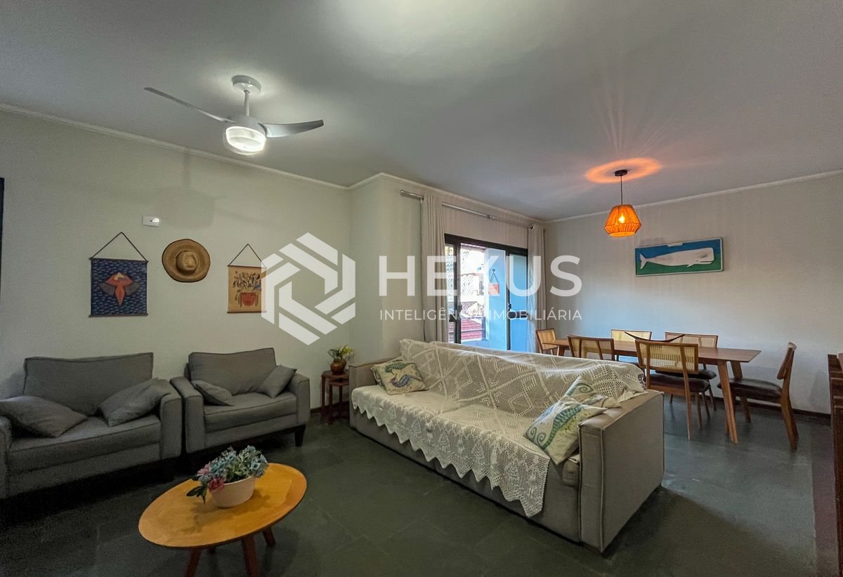 Foto 5 de Apartamento com varanda e lazer a 400m da Praia nas Pitangueiras, Guarujá