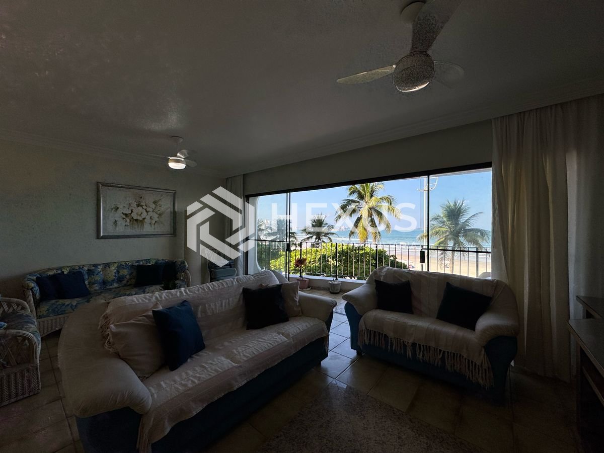 Foto 5 de Apartamento frente mar com varanda vista mar no Jardim Astúrias, Guarujá
