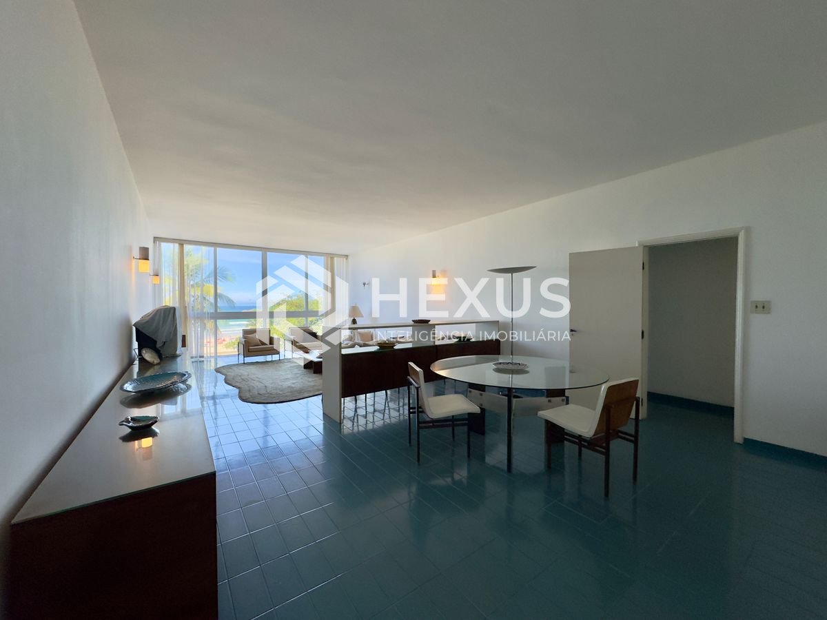 Foto 5 de Apartamento frente mar com varanda vista mar e lazer nas Pitangueiras, Guarujá