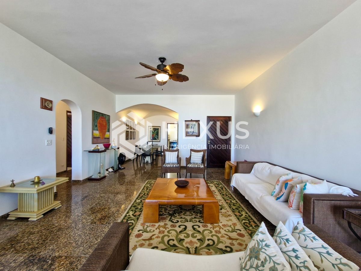 Foto 4 de Apartamento frente mar com varanda vista mar e lazer nas Pitangueiras, Guarujá