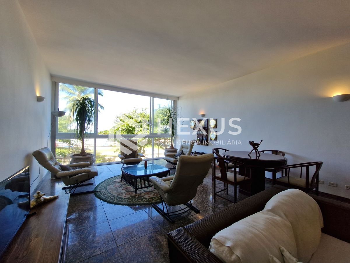 Foto 5 de Apartamento frente mar com varanda vista mar e lazer nas Pitangueiras, Guarujá