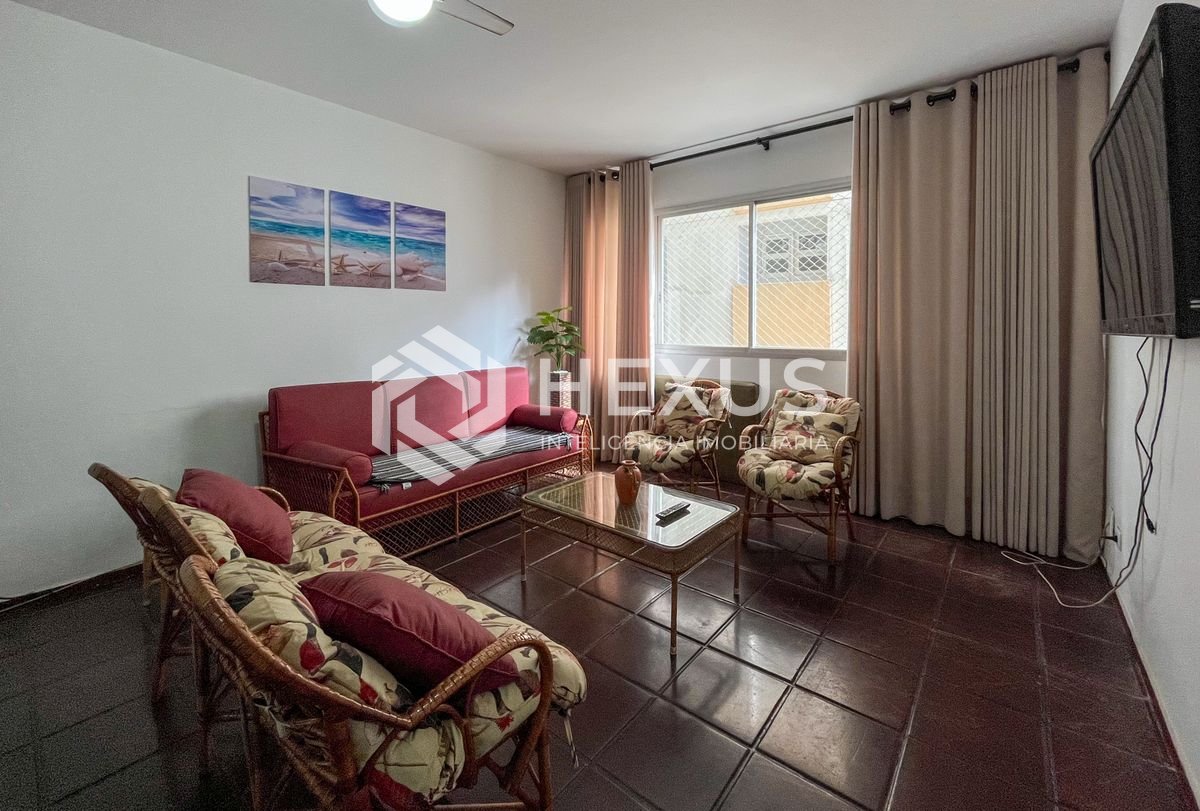 Foto 4 de Apartamento mobiliado a 2 quadras do mar nas Pitangueiras, Guarujá