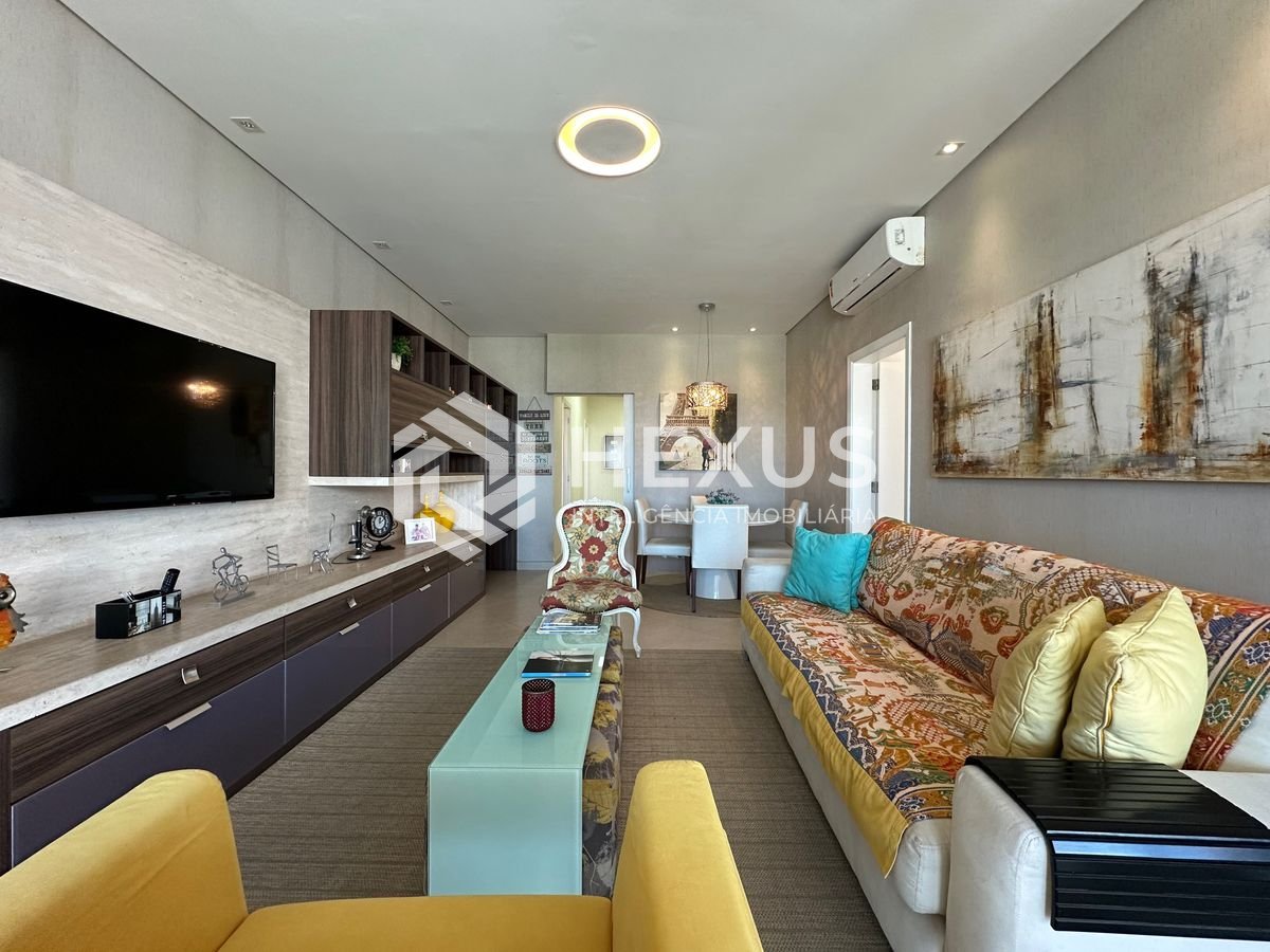 Foto 4 de Apartamento alto padrão com varanda gourmet vista mar e lazer a 250m da praia na Enseada, Guarujá