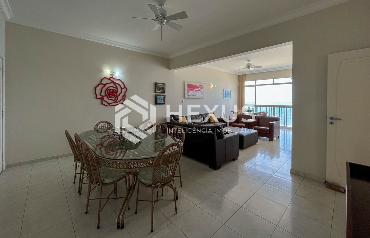 Foto 3 de Apartamento frente mar com vista mar e lazer nas Pitangueiras, Guarujá
