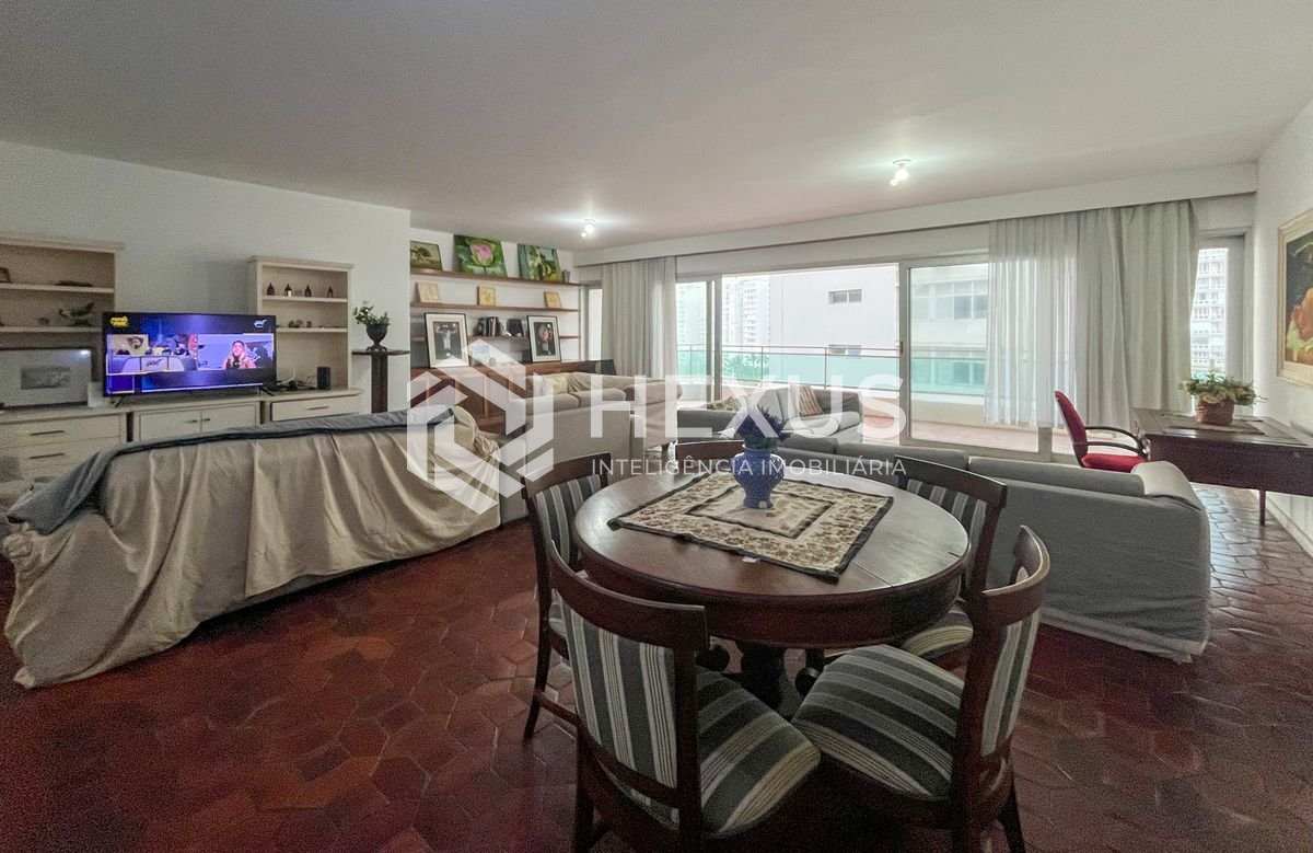Foto 4 de Apartamento frente mar com varanda vista mar nas Pitangueiras, Guarujá