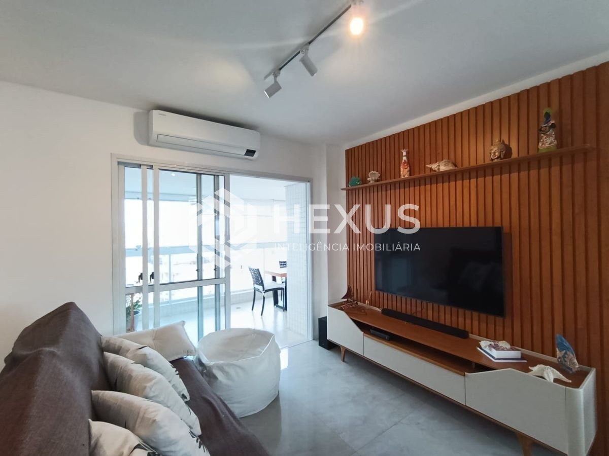 Foto 5 de Apartamento com varanda gourmet vista mar e lazer na Enseada, Guarujá