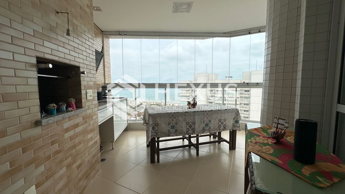 Foto 3 de Apartamento com varanda gourmet vista mar e lazer na Enseada, Guarujá