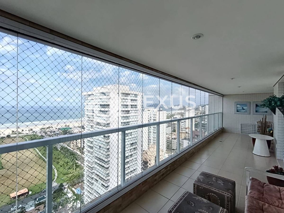 Foto 2 de Apartamento com varanda gourmet vista mar e lazer na Enseada, Guarujá