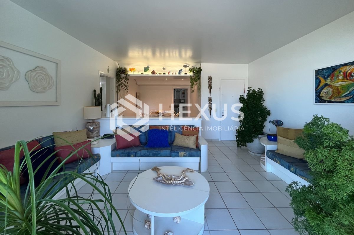 Foto 4 de Apartamento frente mar com varanda vista mar e lazer nas Pitangueiras, Guarujá