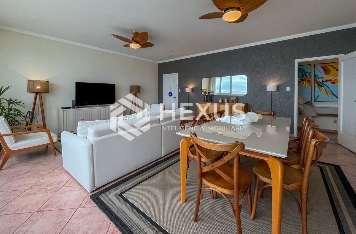 Foto 4 de Apartamento frente mar com vista mar e lazer nas Pitangueiras, Guarujá