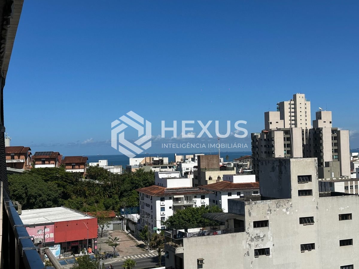 Foto 4 de Apartamento com varanda e lazer a 500m da praia na Enseada, Guarujá
