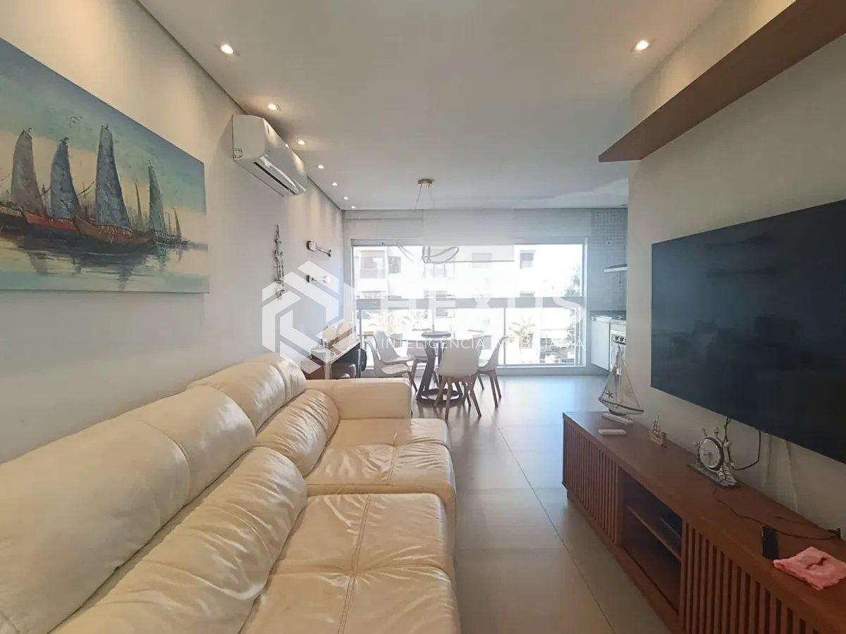 Foto 2 de Apartamento com varanda gourmet vista mar e lazer na Enseada, Guarujá