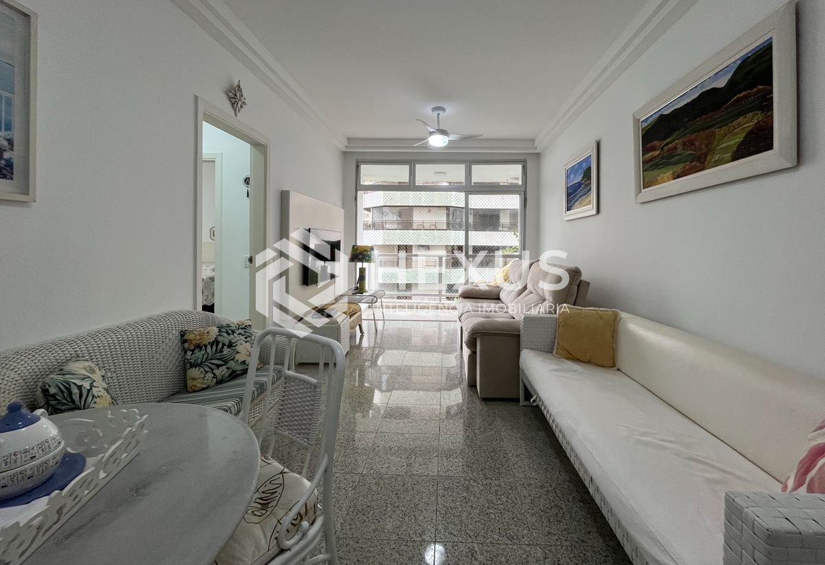 Foto 3 de Apartamento com varanda vista mar e lazer a 1 quadra da praia nas Pitangueiras, Guarujá
