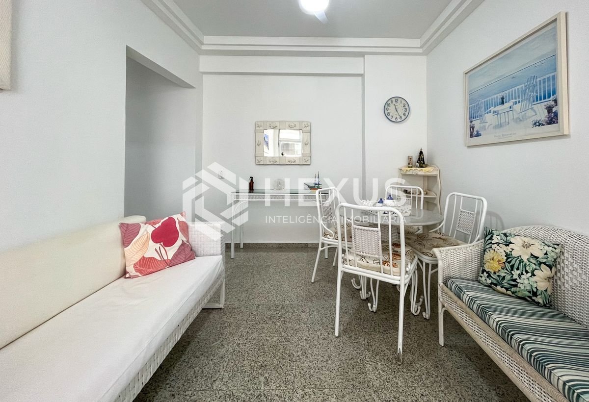 Foto 5 de Apartamento com varanda vista mar e lazer a 1 quadra da praia nas Pitangueiras, Guarujá