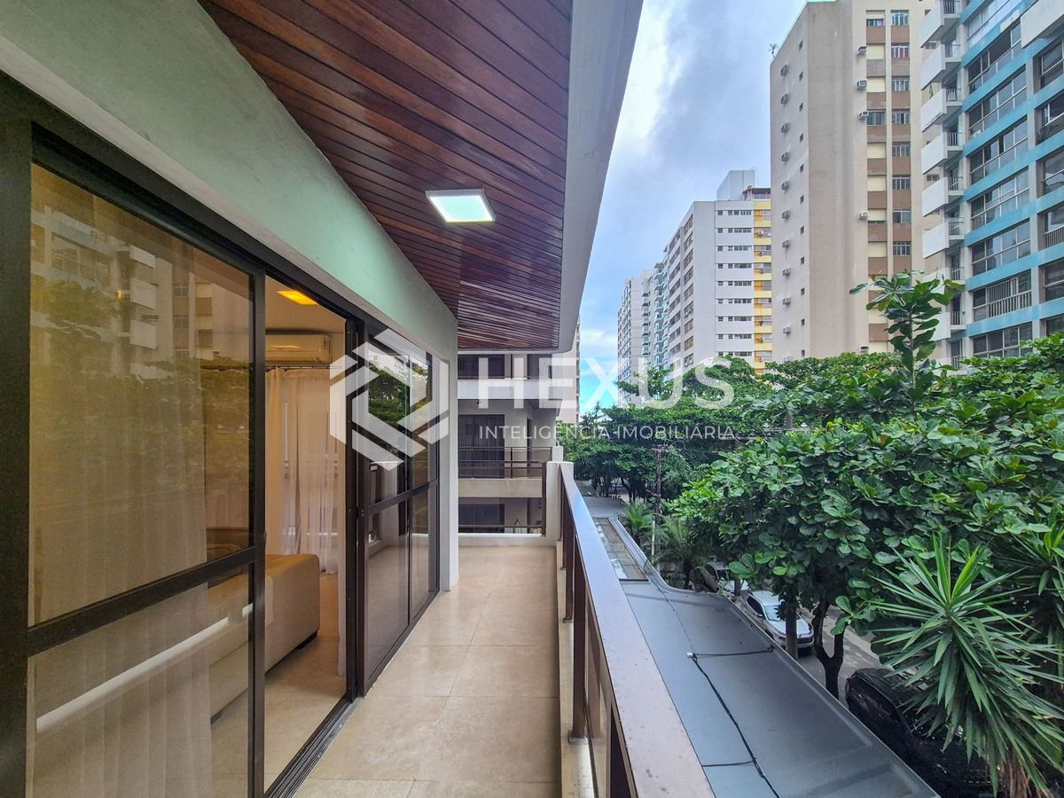 Foto 4 de Apartamento com varanda vista mar e lazer nas Pitangueiras, Guarujá
