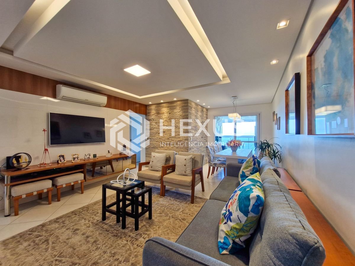 Foto 3 de Apartamento com varanda gourmet vista mar e lazer na beira mar da praia no Tombo, Guarujá