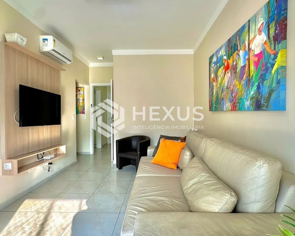 Foto 3 de Apartamento reformado com varanda gourmet e lazer a 70m da praia nas Pitangueiras, Guarujá