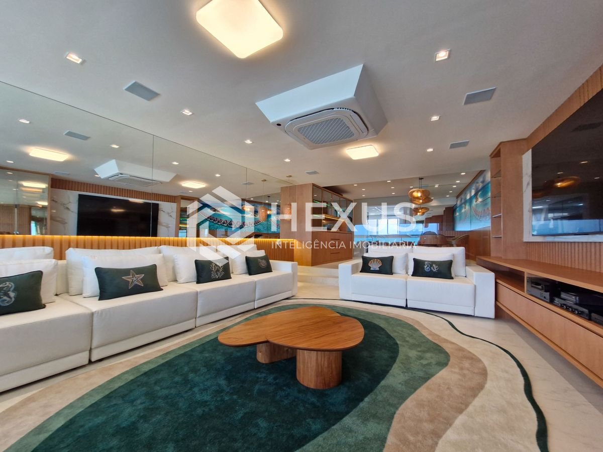 Foto 5 de Apartamento frente mar com varanda gourmet e lazer nas Pitangueiras, Guarujá