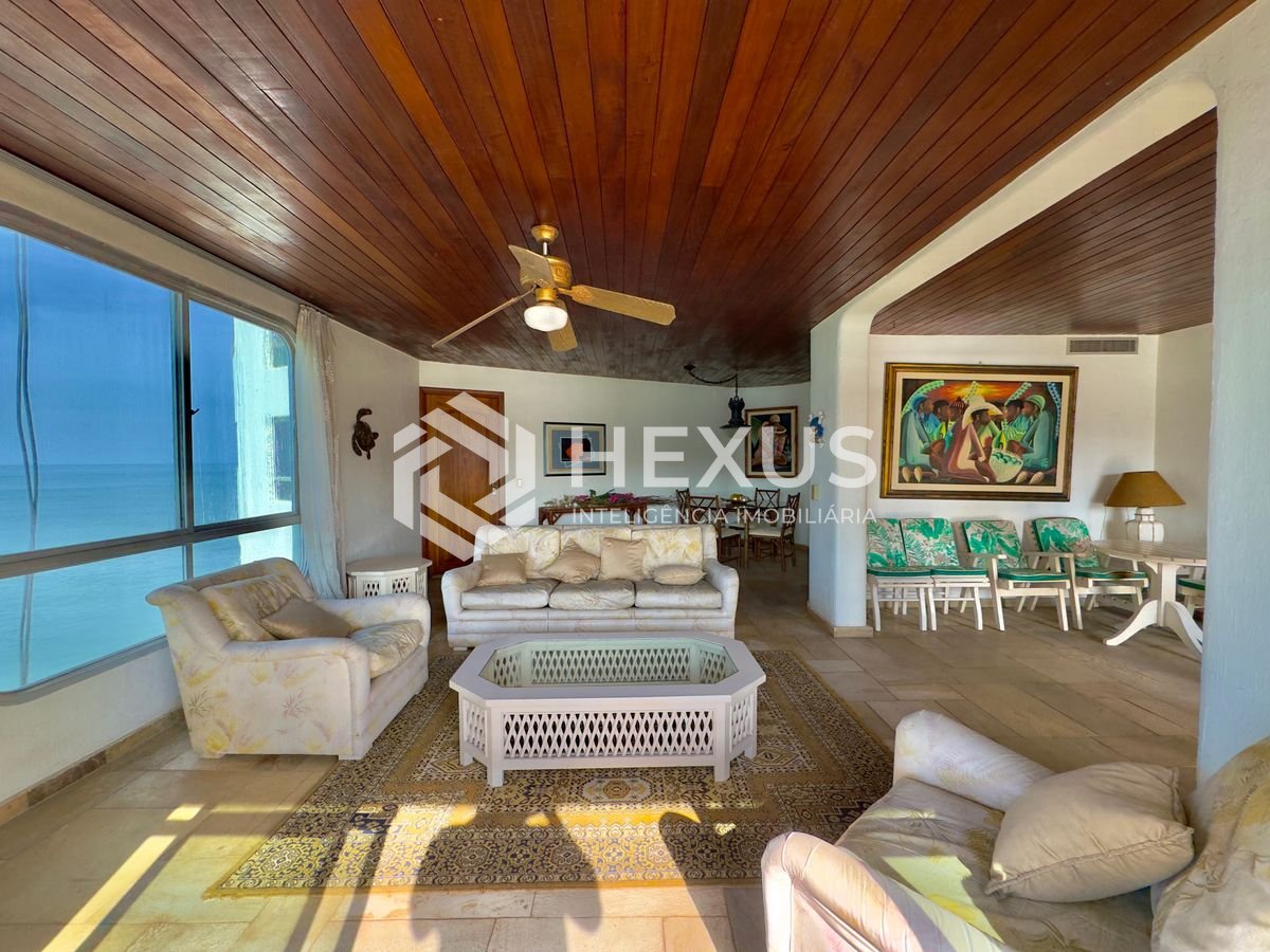 Foto 4 de Apartamento frente mar com varanda vista mar e lazer no Jardim Astúrias, Guarujá