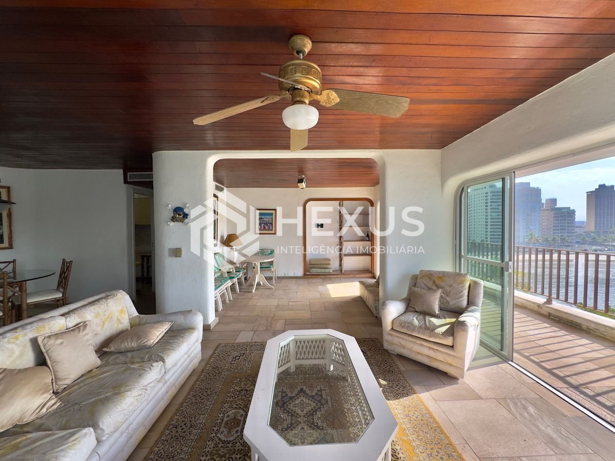 Foto 5 de Apartamento frente mar com varanda vista mar e lazer no Jardim Astúrias, Guarujá