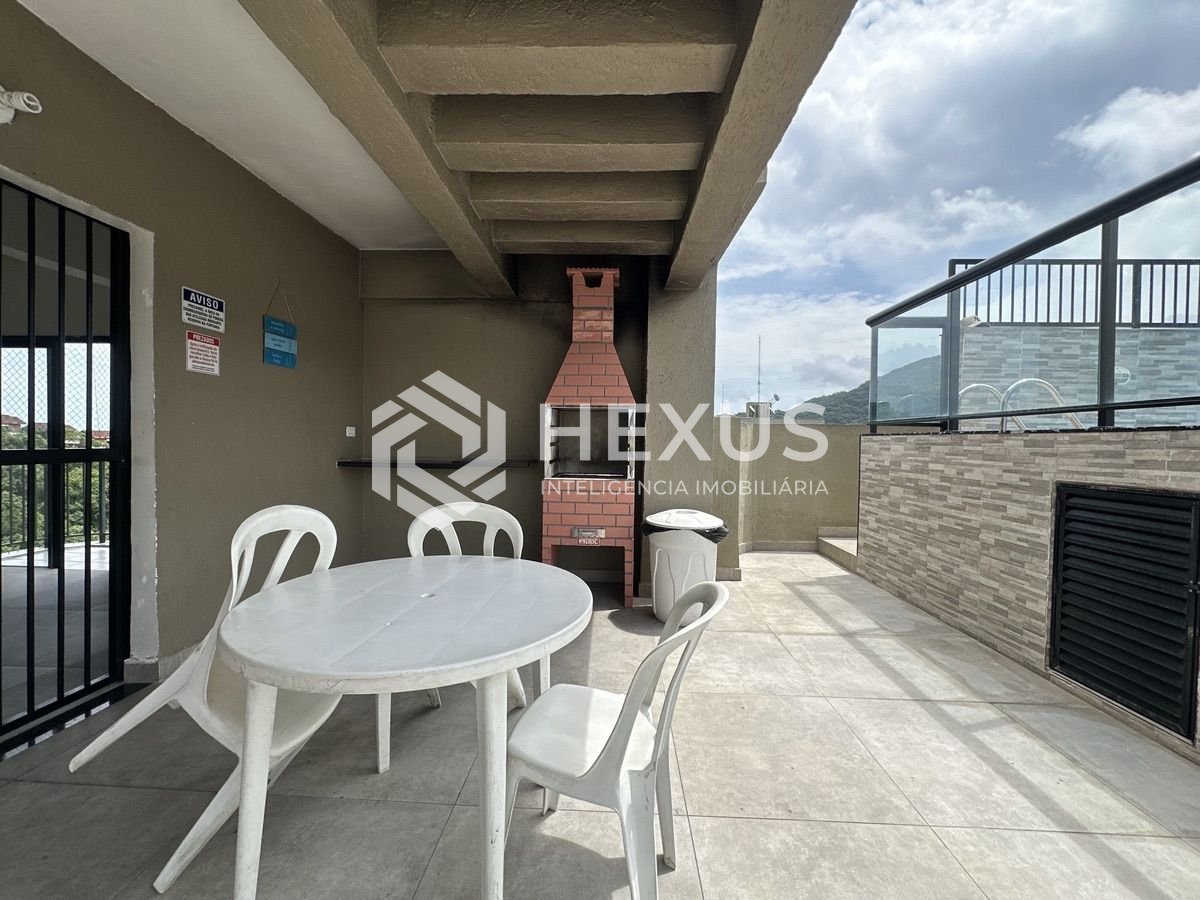 Foto 5 de Apartamento com varanda vista mar e lazer a 800m da praia na Enseada, Guarujá