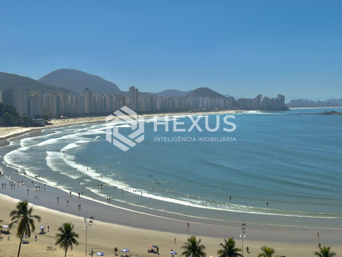 Foto 2 de Apartamento com varanda gourmet vista mar e lazer na beira mar da praia no Jardim Astúrias, Guarujá
