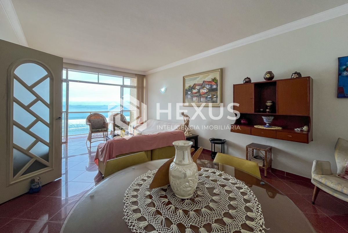 Foto 4 de Apartamento frente mar com varanda e vaga à venda, Pitangueiras, Guarujá, SP