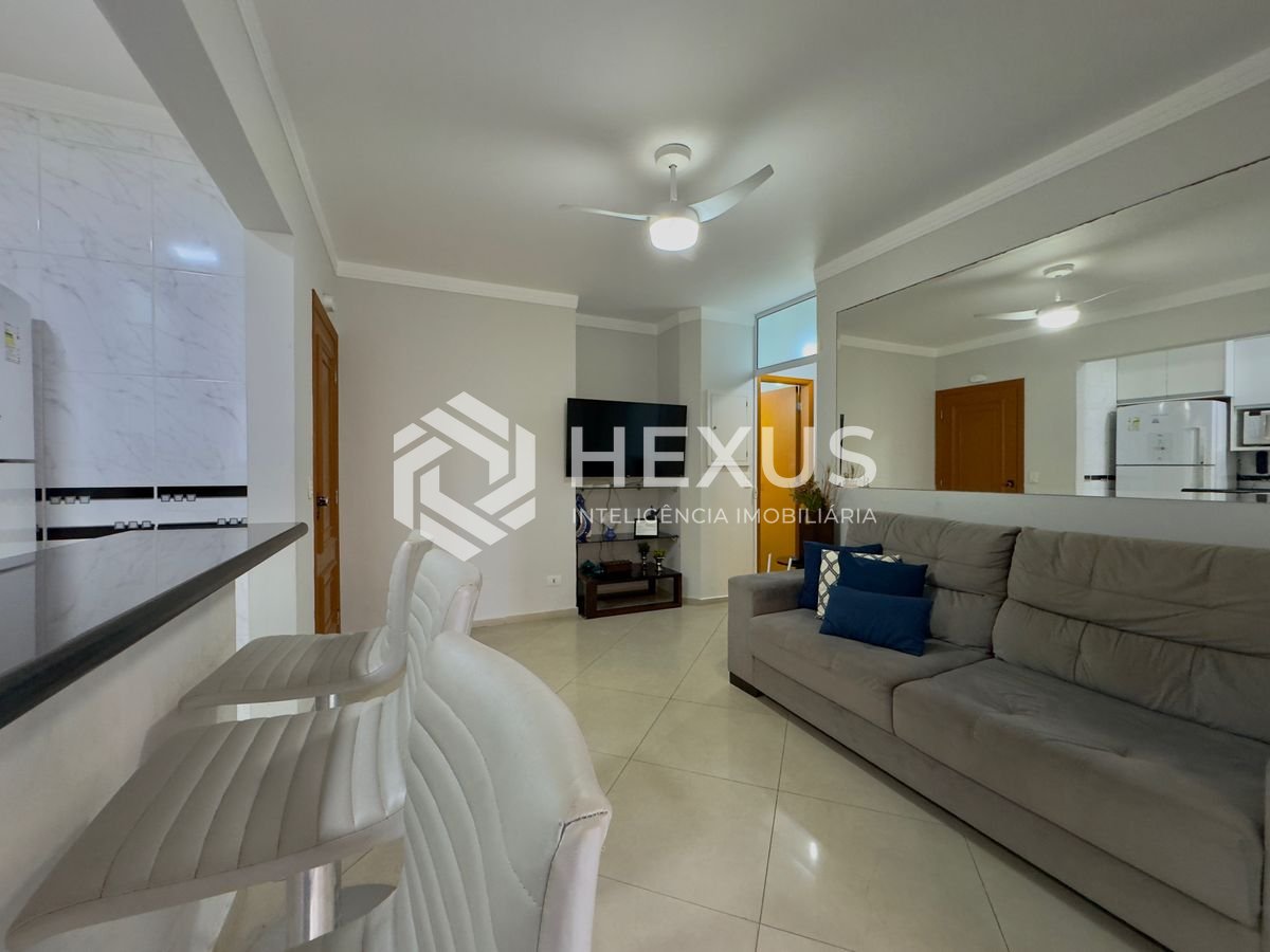 Foto 5 de Flat reformado com varanda gourmet e lazer a 1 quadra da praia nas Pitangueiras, Guarujá