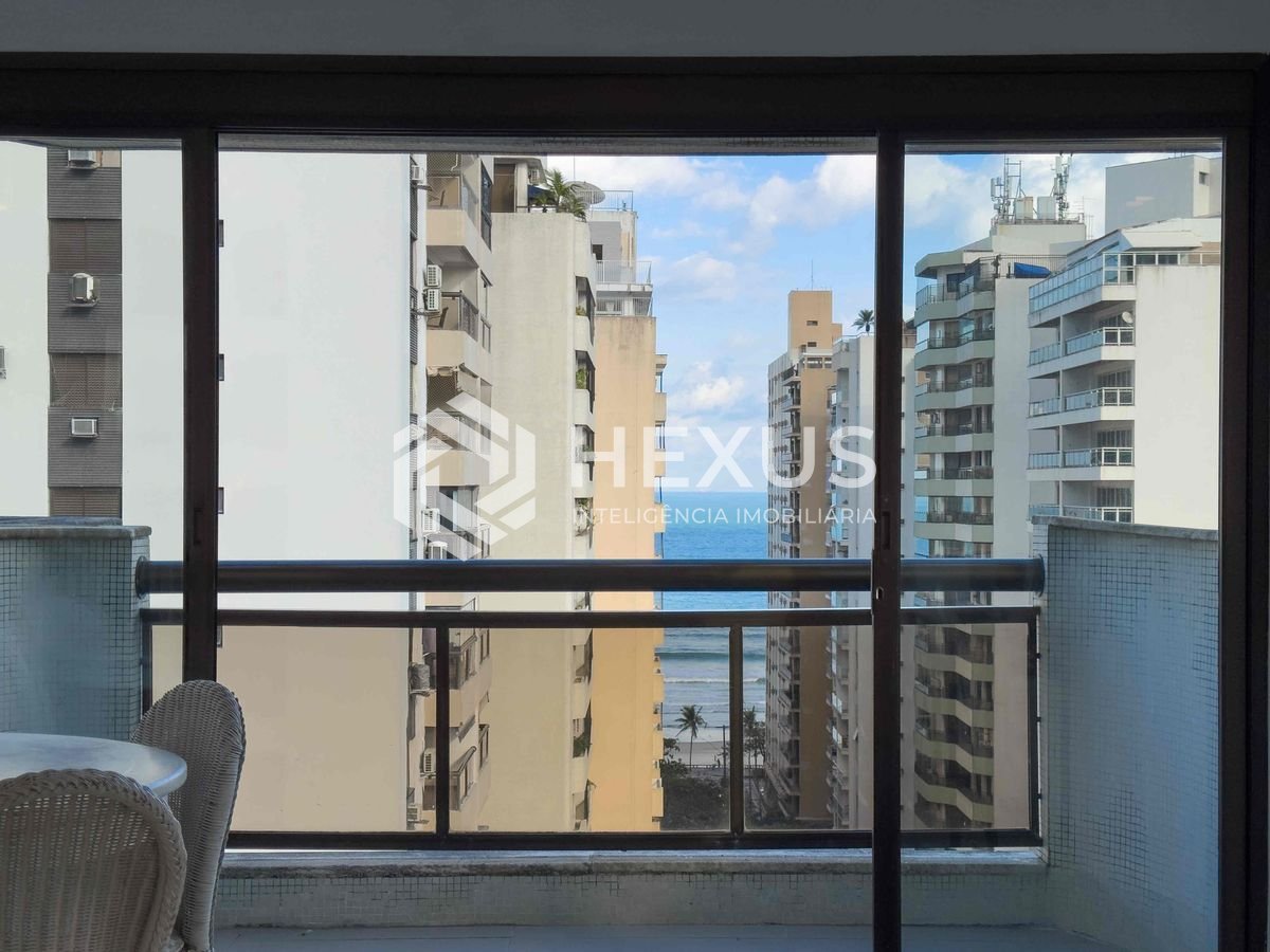 Foto 2 de Cobertura duplex com piscina, churrasqueira e vista mar na Praia das Pitangueiras - 4 Quartos (2 suítes), 2 Vagas, Guarujá-SP | Hexus Inteligência Imobiliária