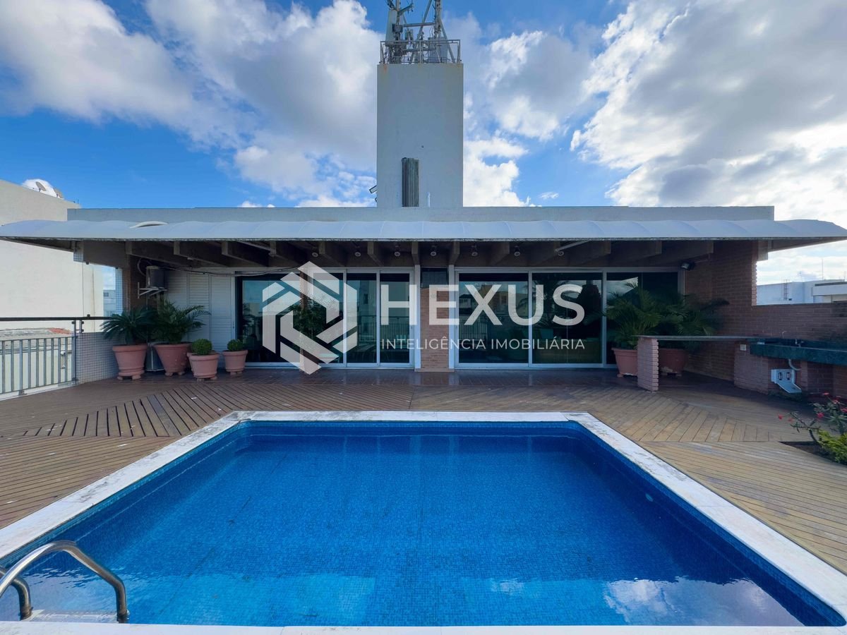 Foto 4 de Cobertura com piscina, churrasqueira, vista mar, quadra mar, Praia das Pitangueiras, 3 quartos (3 suítes), 2 vagas, Guarujá-SP | Hexus Inteligência Imobiliária