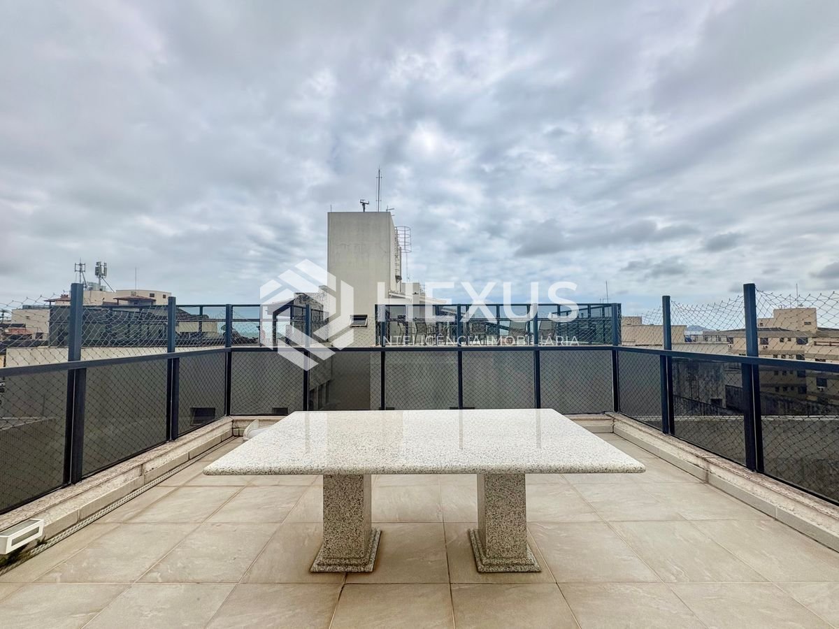 Foto 5 de Cobertura com varanda gourmet e piscina com vista mar e lazer na Praia da Enseada, Guarujá