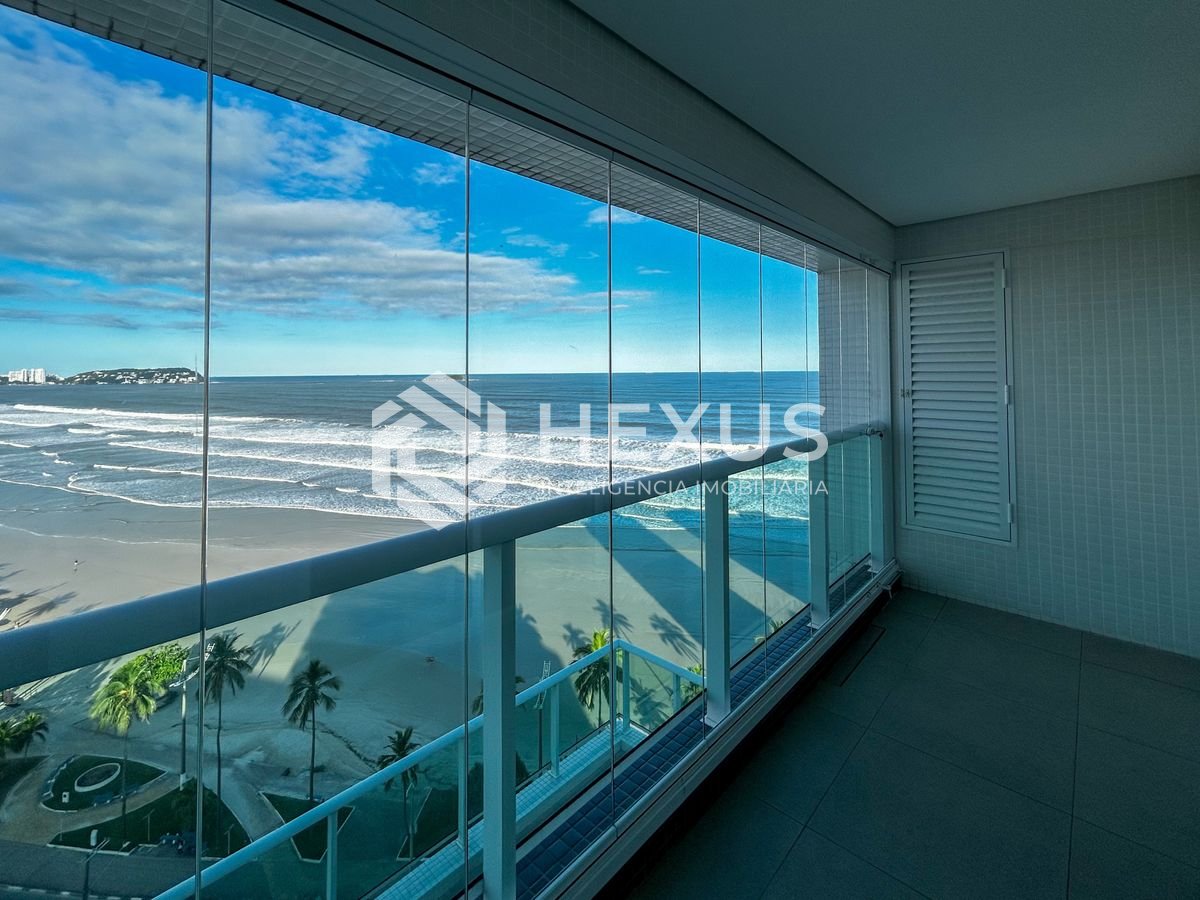 Foto 5 de Cobertura frente mar com varanda gourmet vista mar e lazer na Enseada, Guarujá